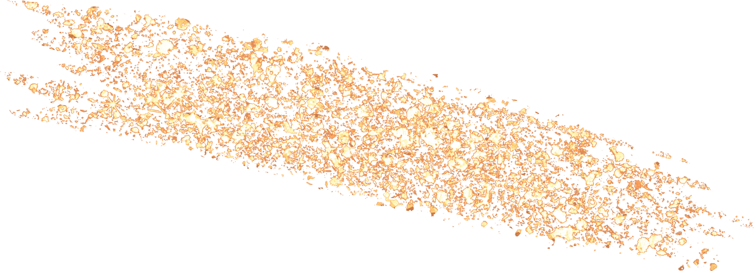 Gold Glitter Stroke Cutout
